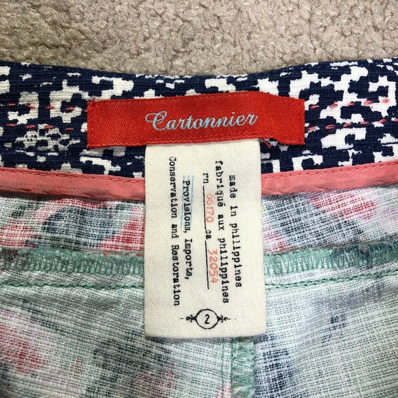 Anthropologie Cartonnier Floral Print Shorts - Picture 3 of 12